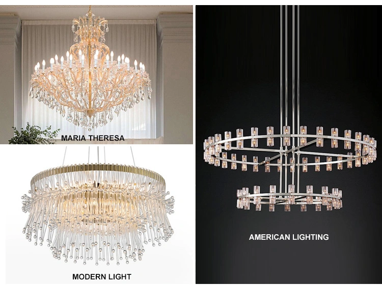 Square Shape Flush Mounted Modern Crystal Chandelier Lamp Ceiling Light