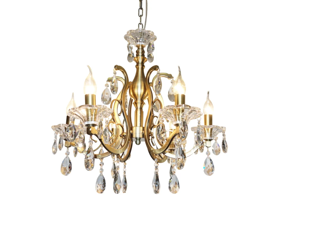 Wholesale Candle Crystal Chandelier Hot Selling Designer Wrought Iron Candle Crystal Chandelier