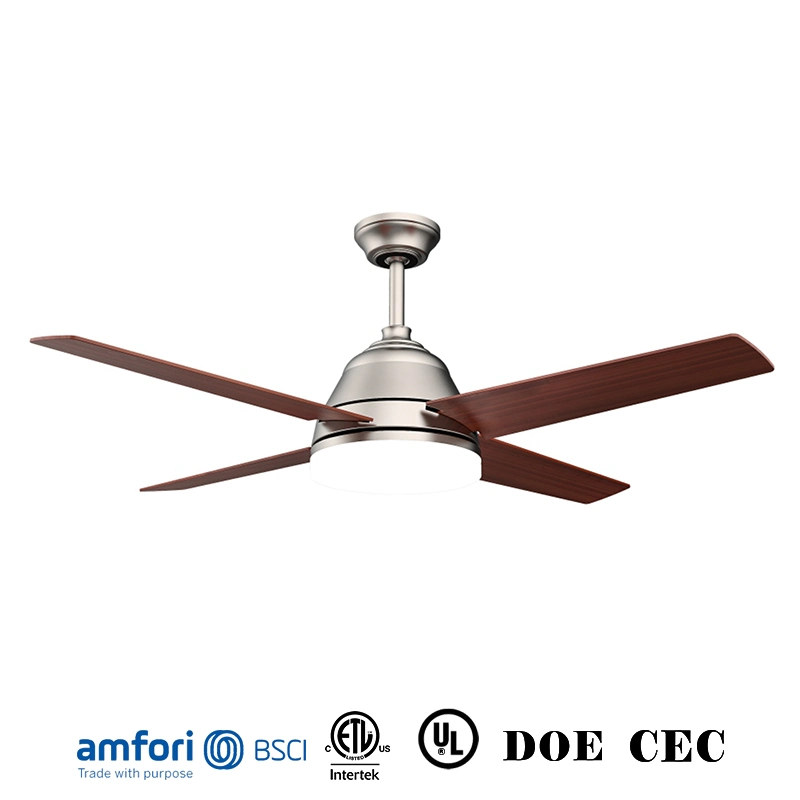 52inch Modern Ceiling Fans with Light Crystal LED Chandelier Pendant Fixture Retractable Blades Remote Control