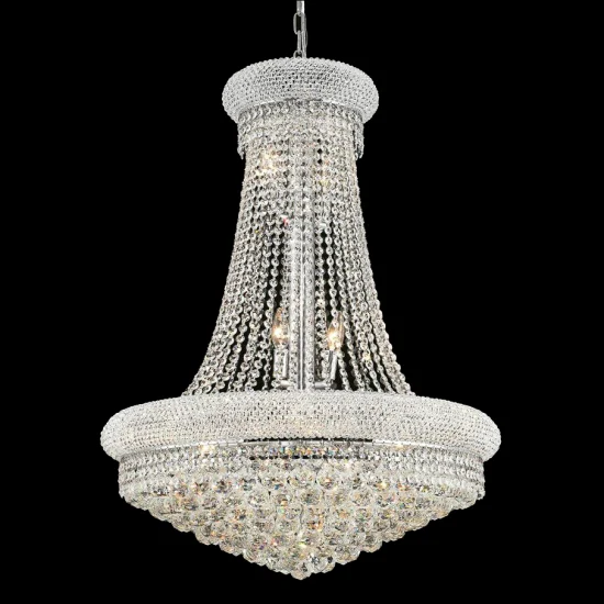 Salle à manger Taille Suspension Lustre LED Luxe Empire Français Or Lustre En Cristal Éclairage Moderne Cristal Suspension