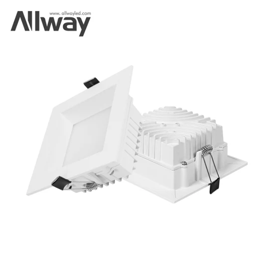 Allway Commercial Wall Washer Down Light Encastré LED Slim Square Downlight