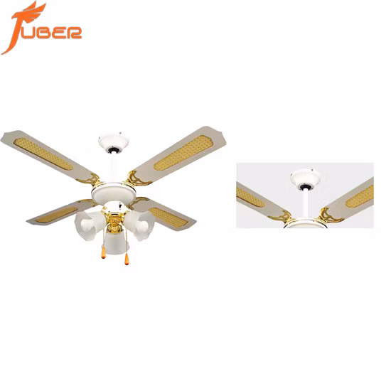 Ventilateur de plafond décoratif modèle 3 pales 42 pouces avec lampe