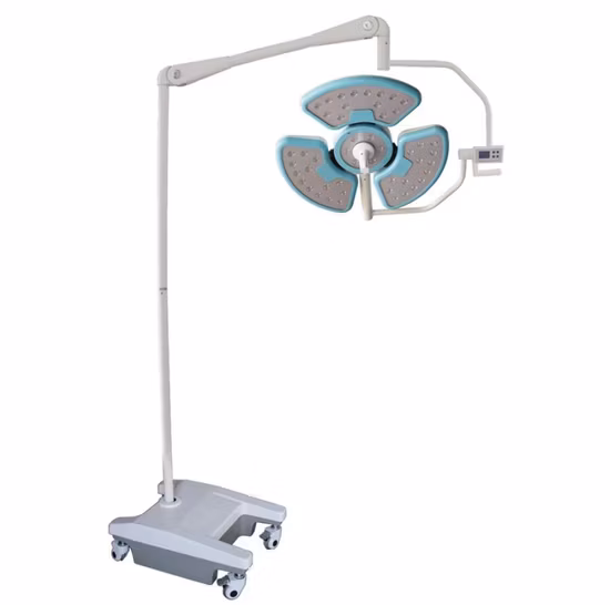 Lampe chirurgicale à LED de type plafonnier pour hôpitaux et cliniques avec deux têtes de lampe